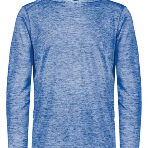 NWOT-Holloway-Royal Heather Long Sleeve Moisture Wicking Lightweight Hoodie - Picture 1 of 4